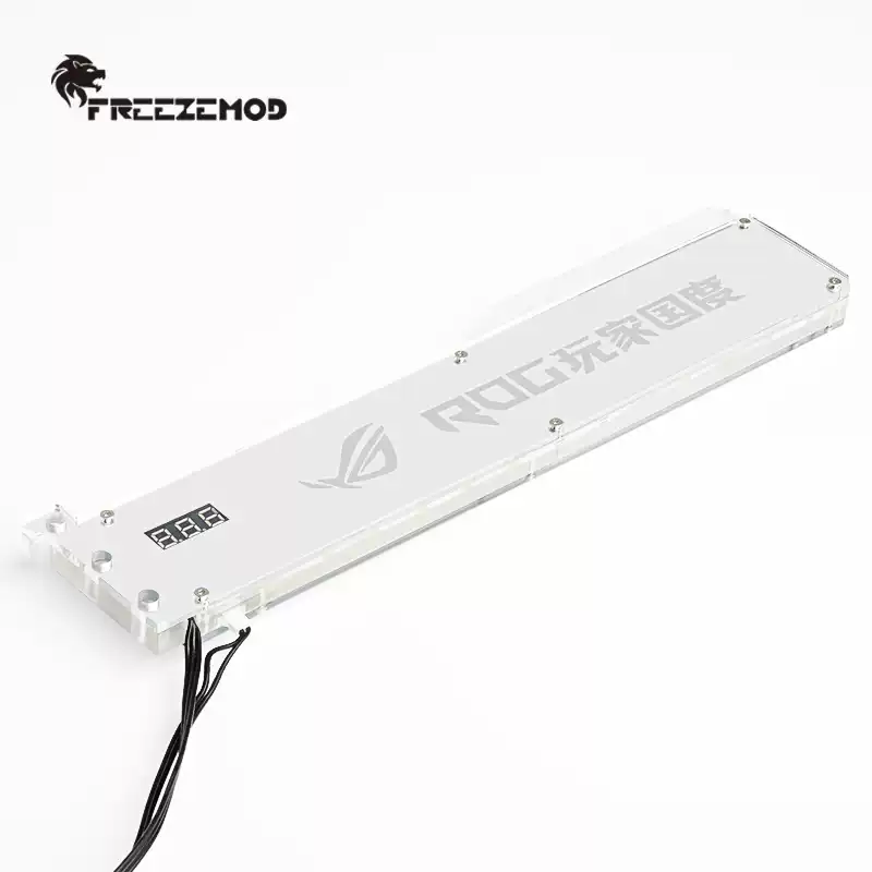 FREEZEMOD显卡支架带温度显示双镜面效果可滑动模块XKZJ-WD清货