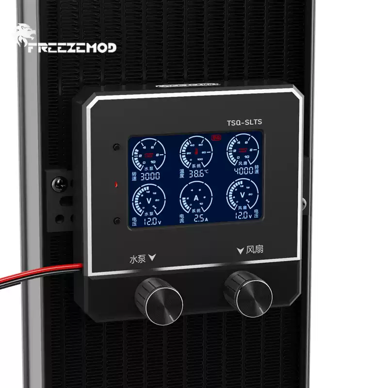FREEZEMOD智能调速TSQ-SLTS可调12-24V手动自动二三四线水泵风扇