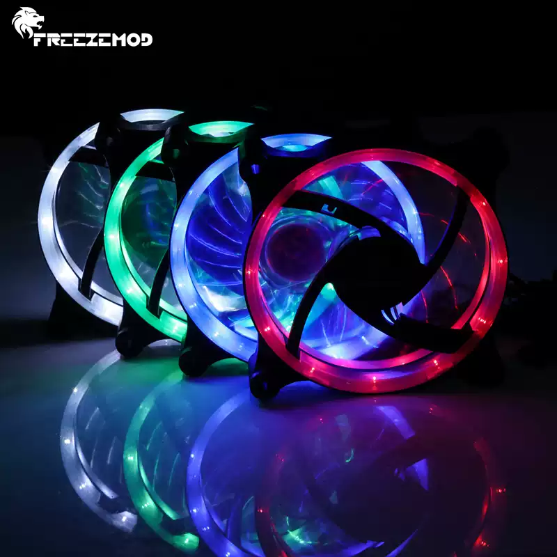 FREEZEMOD双光圈电脑机箱散热排风扇FAN-RS15液压轴承清货