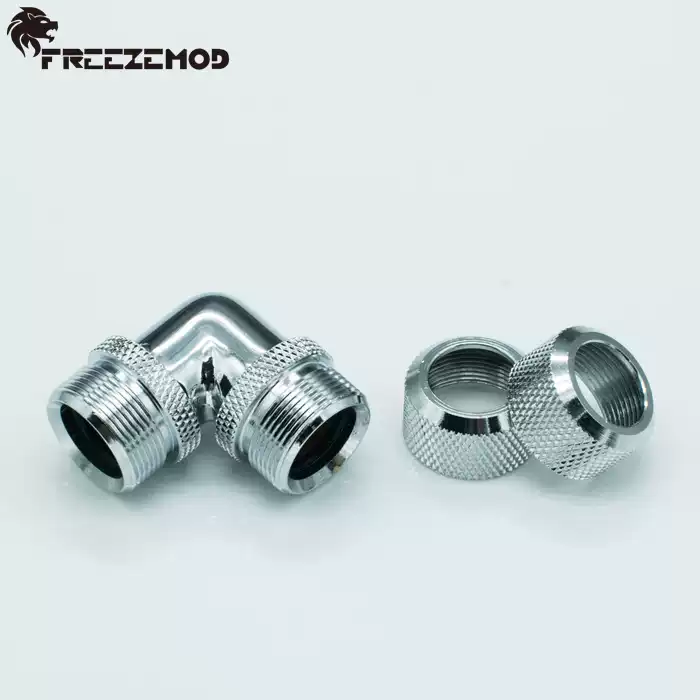 FREEZE YGKN-G90 1014亚克力硬管快拧 90度双接头 可拆卸 3圈密封