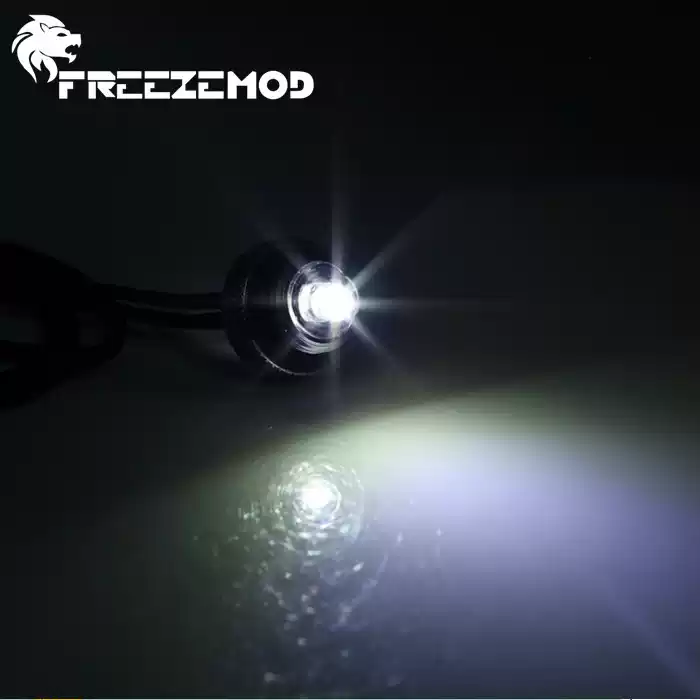 FREEZEMOD DT-LED 12V LED单灯珠水箱打光堵头 水冷灯光美化组件