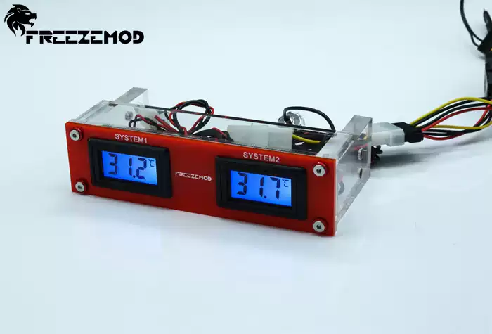 FREEZE WDXS-GQ 光驱位多功能面板 双组双屏温度显示 电脑水冷 ¥