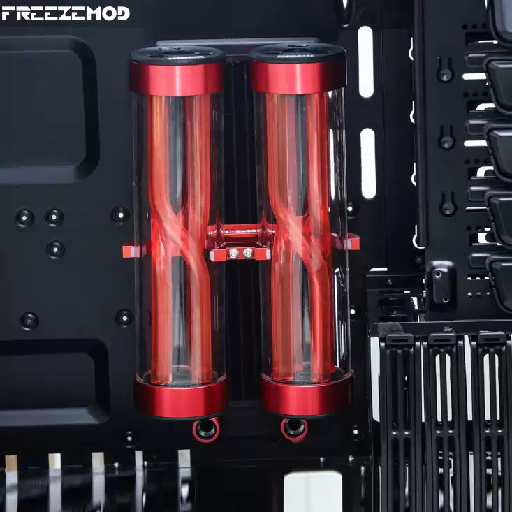 FREEZEMOD全金属水箱扣具SXKJ-CW半闭合50MM60MM圆柱水箱全铝支架