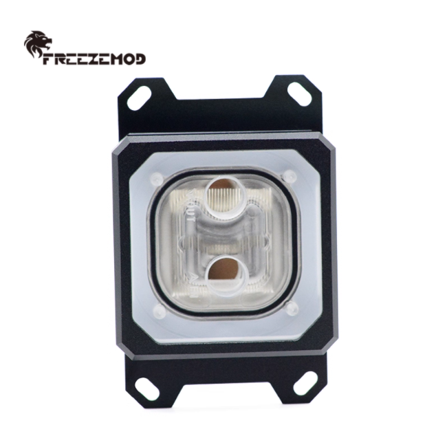 FREEZEMOD电脑CPU水冷头AMD-PK5E极光扩散光效2021款紫铜底板AM4