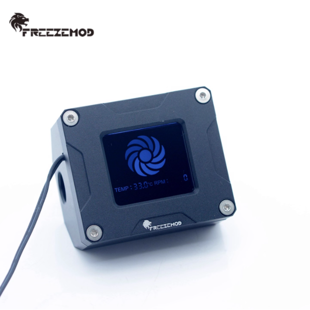 FREEZEMOD水冷2020款电子流速计LSJ-POZN叶轮转速温度显示报警