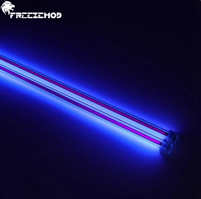 FREEZE DG-JXZS水冷机箱装饰双支灯管20CM30CM紫蓝红白绿清货优惠