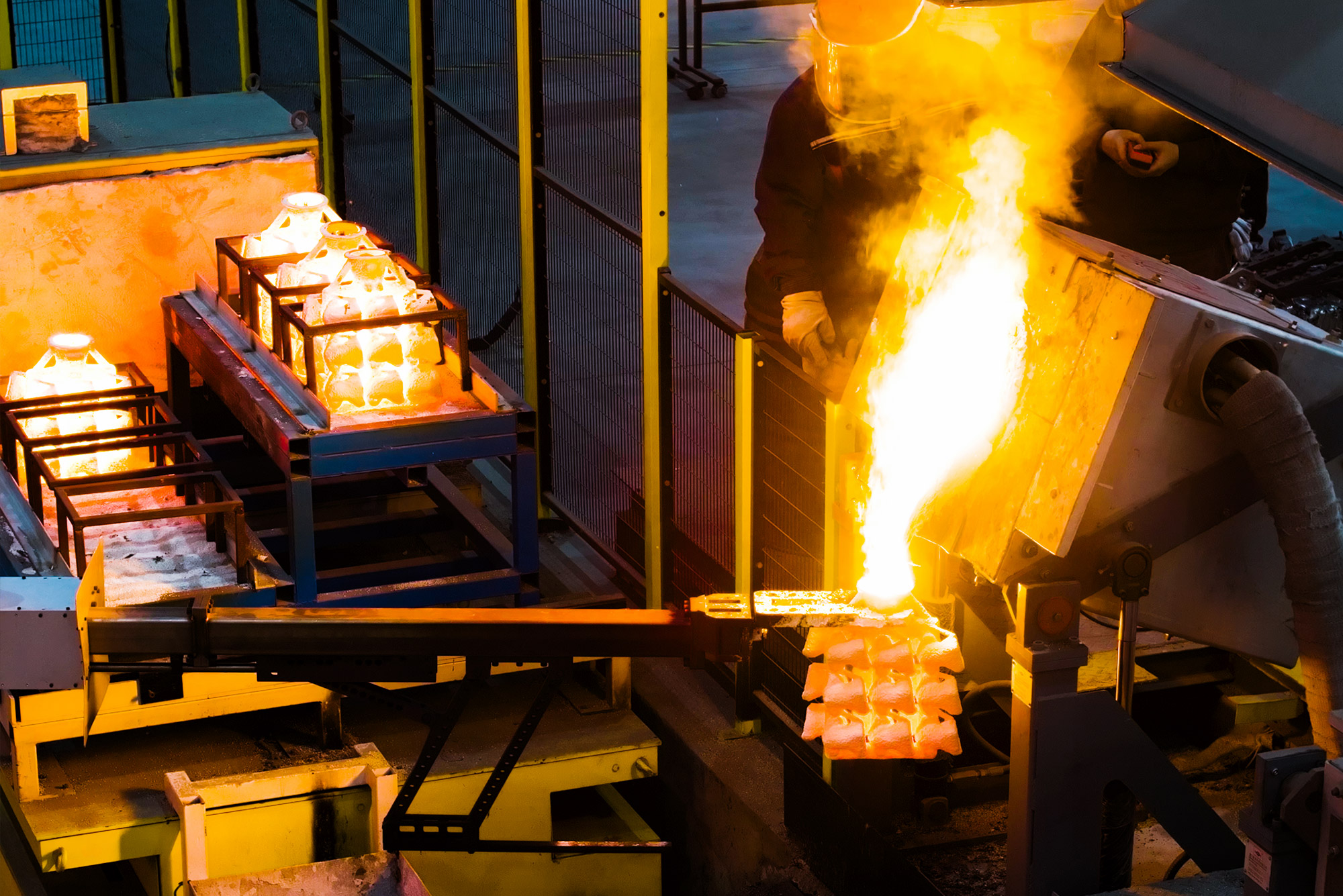 自动浇注线熔炼车间