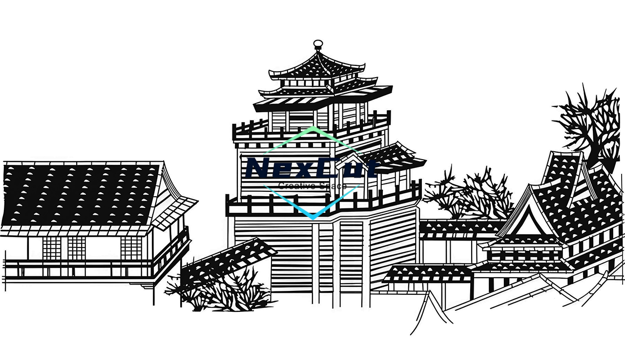 雕刻图-平遥古城