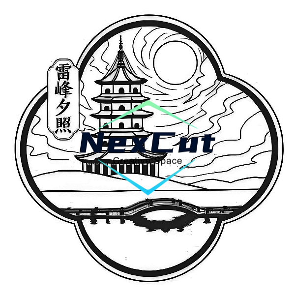 雕刻图-雷锋夕照