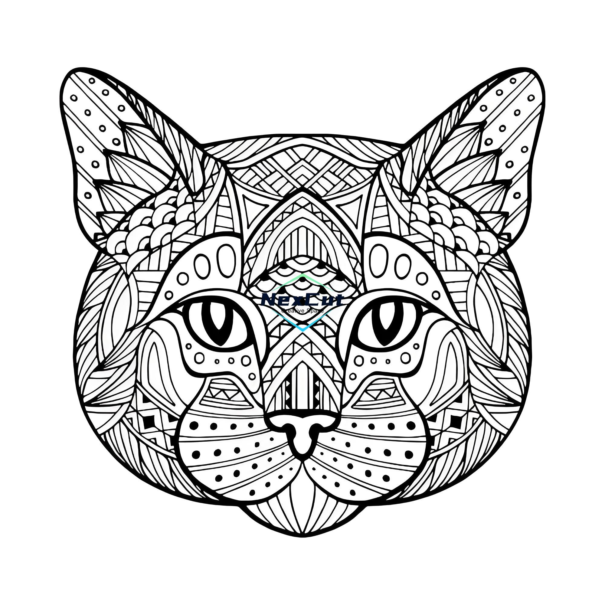 雕刻图-猫