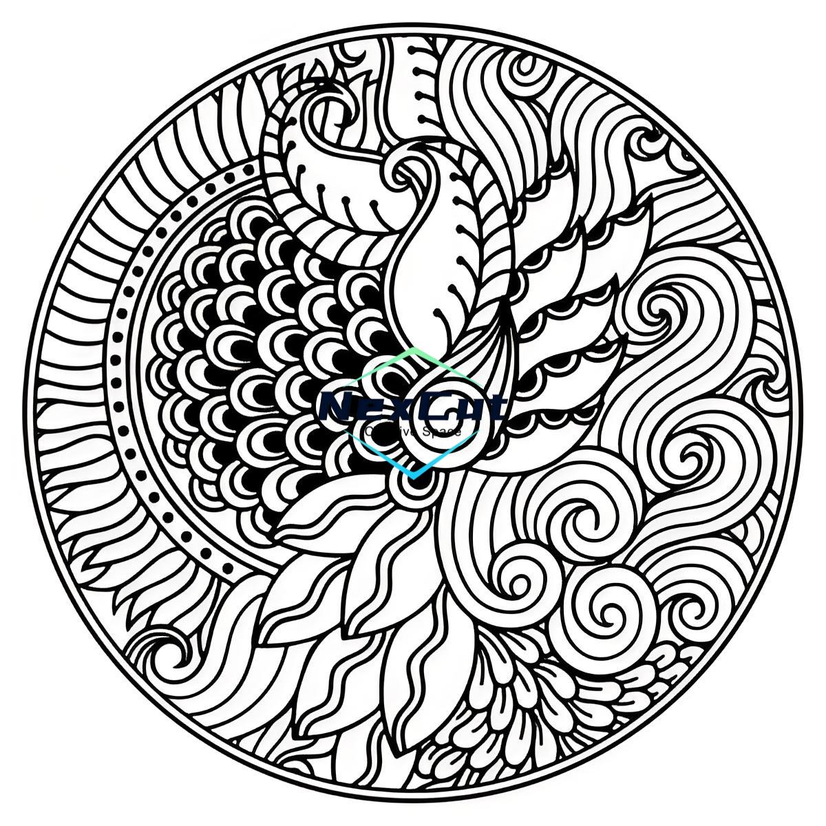雕刻图-盘纹