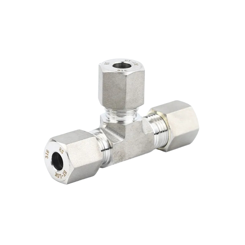 三通卡套式管接头