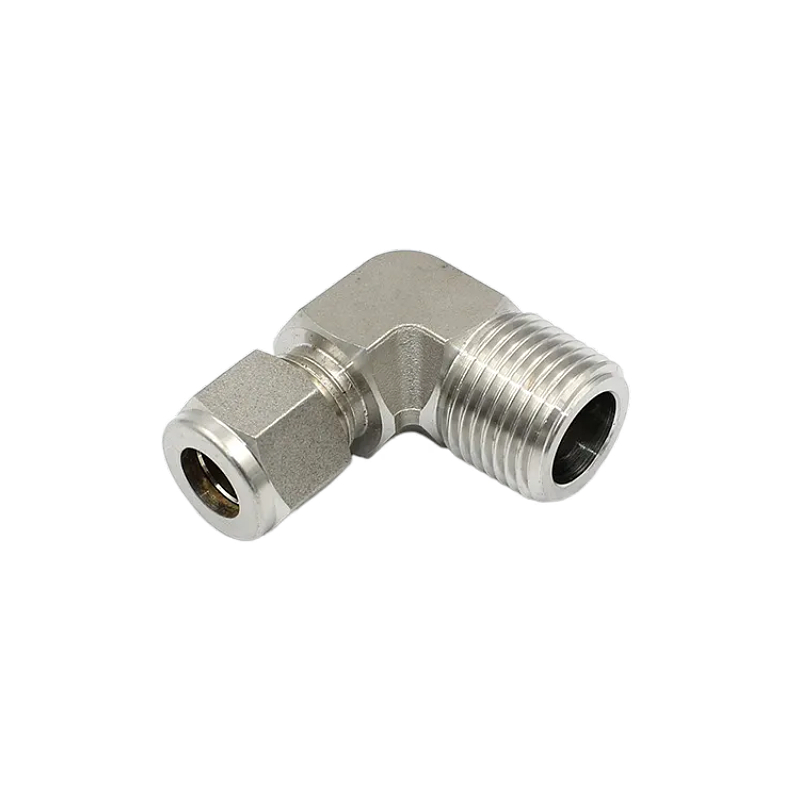 双卡套弯通终端接头