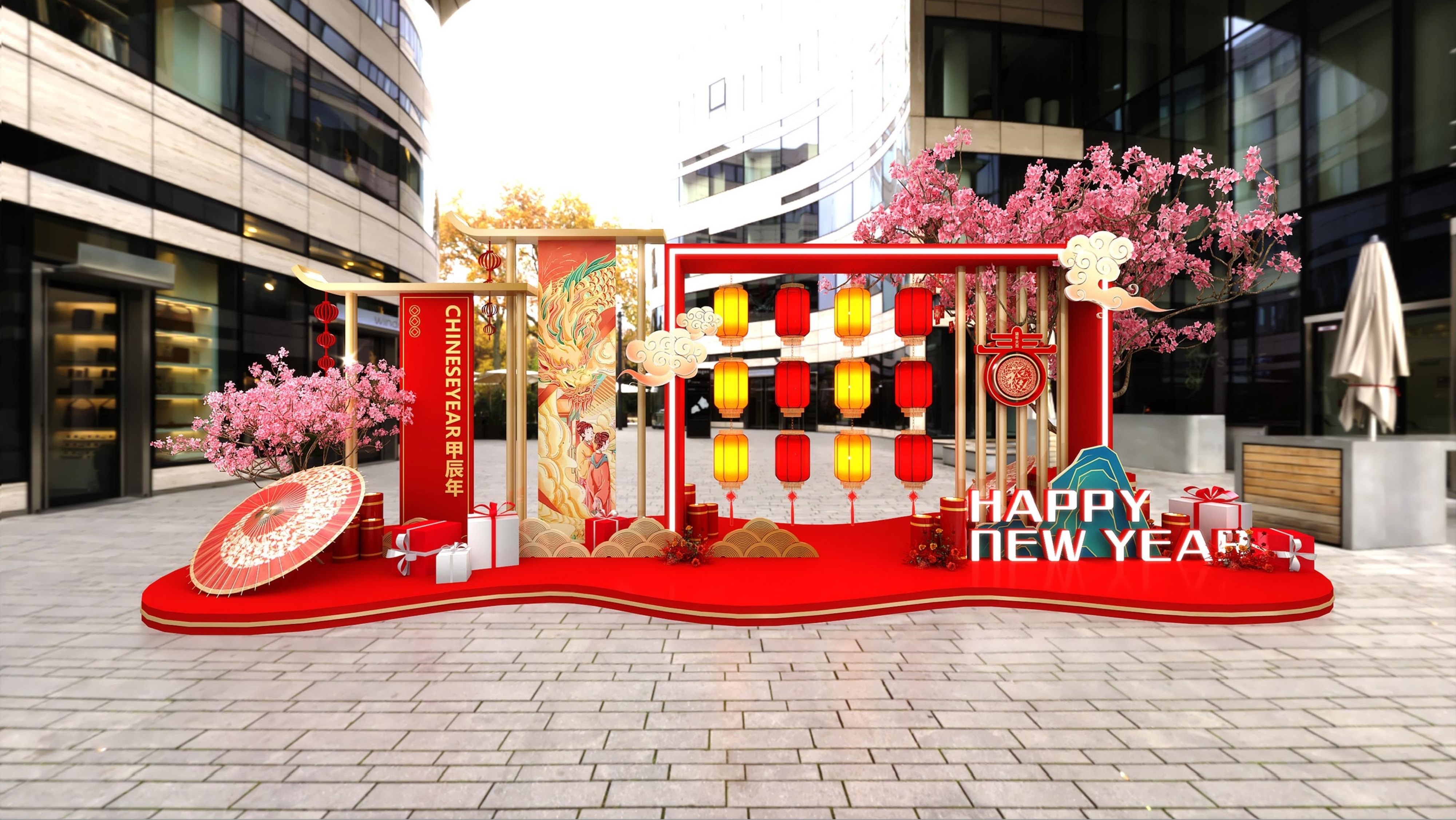 国际金融中心新年美陈