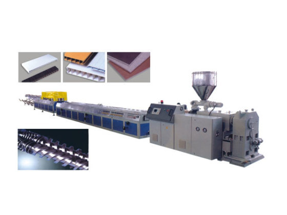 木塑复合片材挤出机组