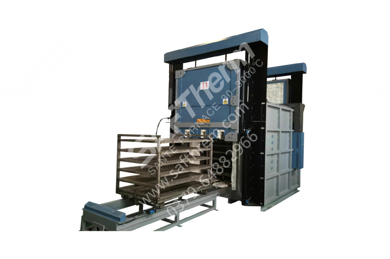 双门台车式热风循环炉