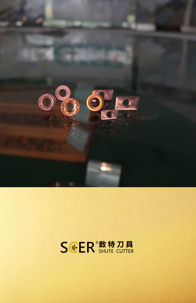 SCER铣刀片：圆刀片、方肩刀片、R5、R6、1135、1604、加工钢件、不锈钢、铸铁