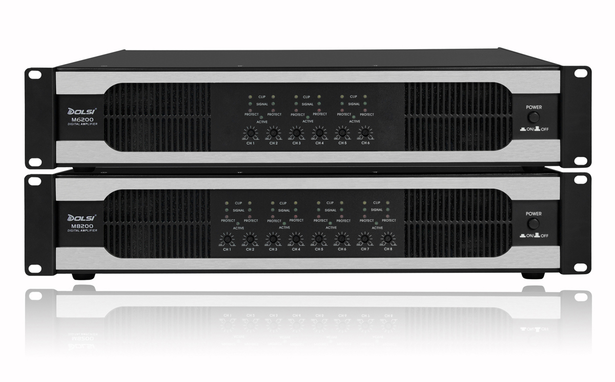 6-8 channel Class D High Stablility Digital Power Amplifier