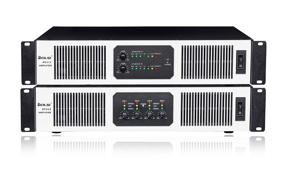 DTA Series Class H 400-1200W 8 ohm High Stability SMPS Power Amplifier