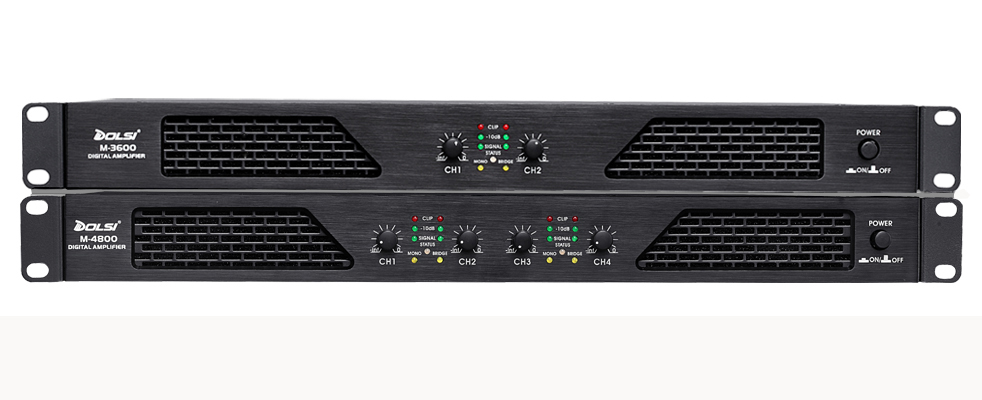 M Series 2-4 channel Class D High Stablility Digital Power Amplifier
