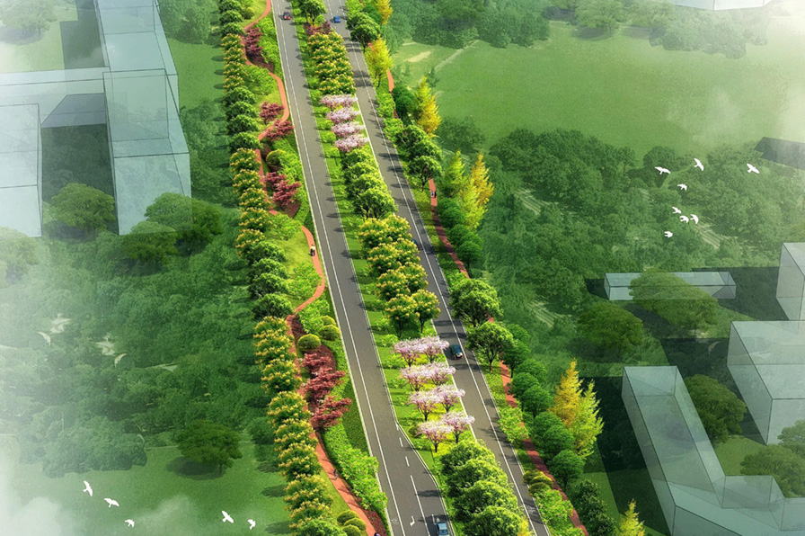 天府芙蓉園道路