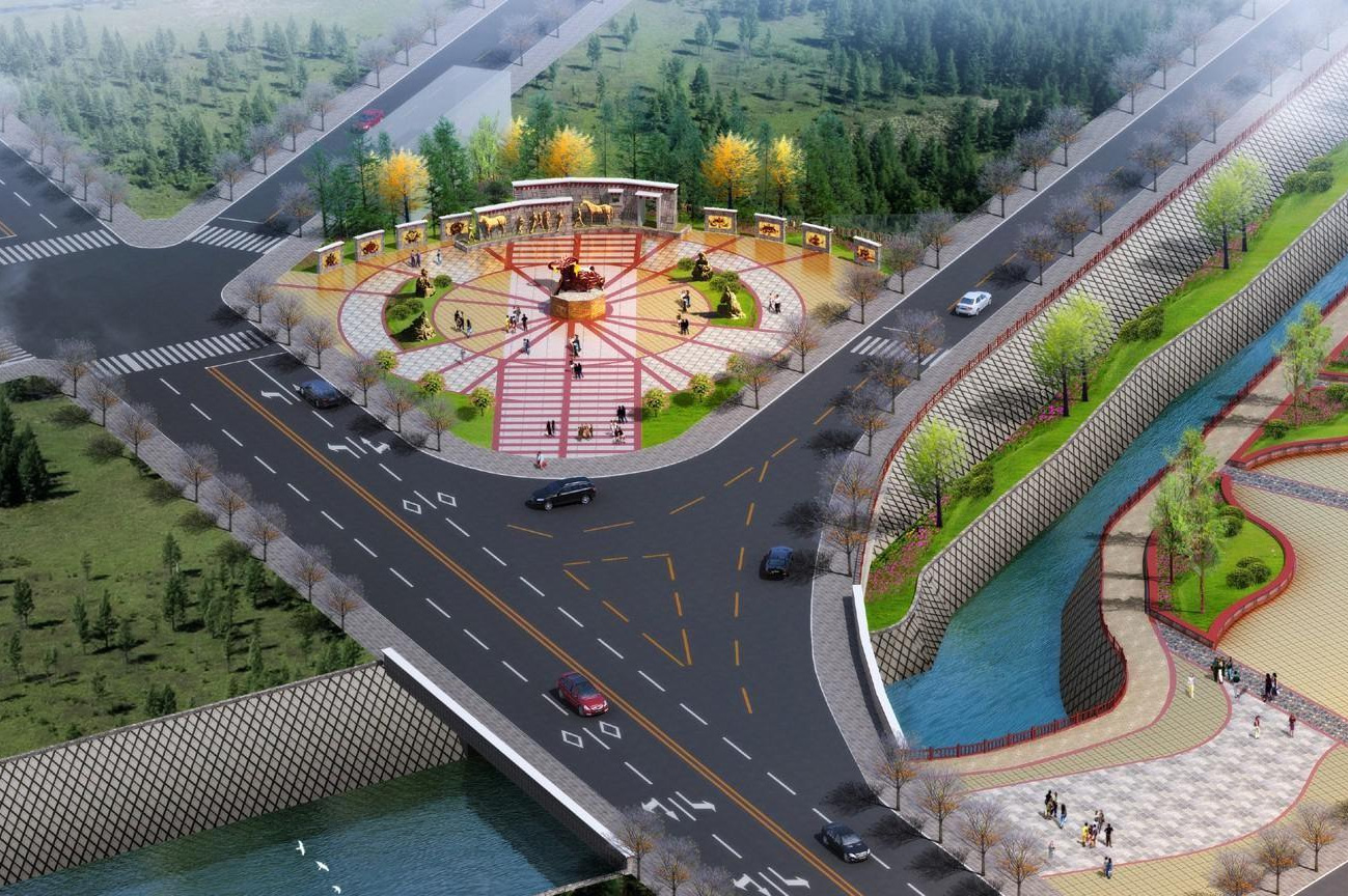 色達縣西廣場及色拉橋