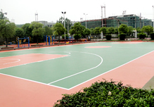 杭州大学硅PU篮球场