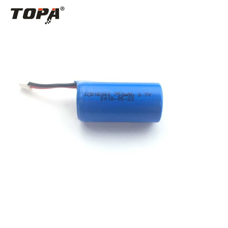 锂离子电池  ICR  16340 750mAh  3.7V