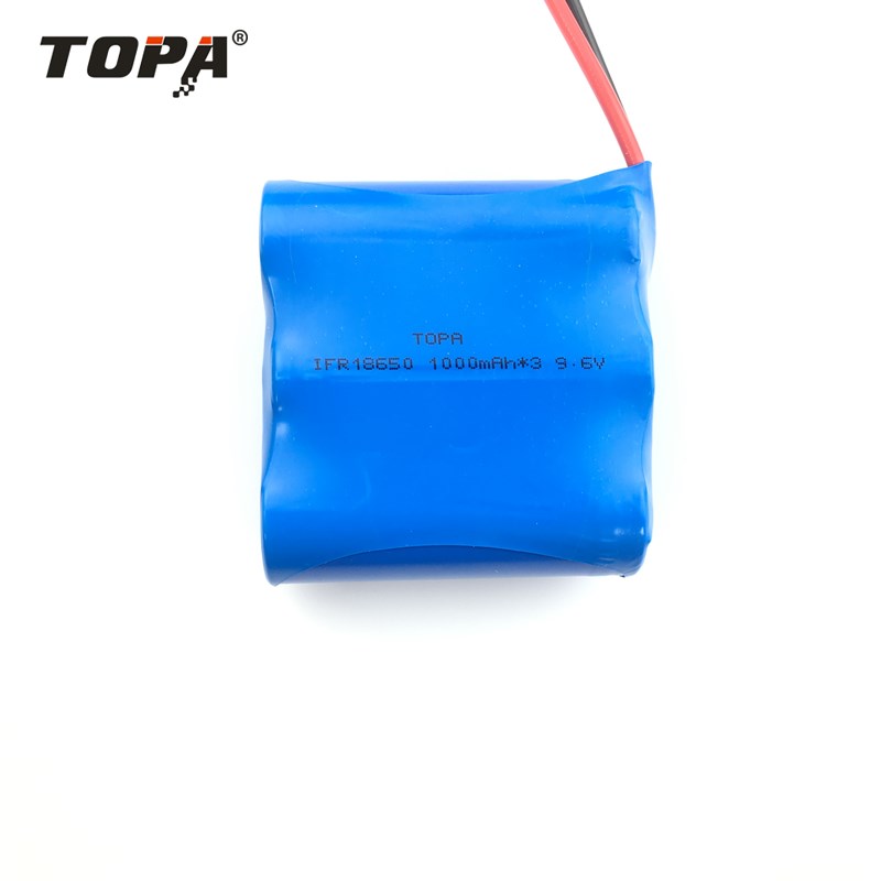 磷酸铁锂电池组 IFR 18650 1000*3mAh 9.6V