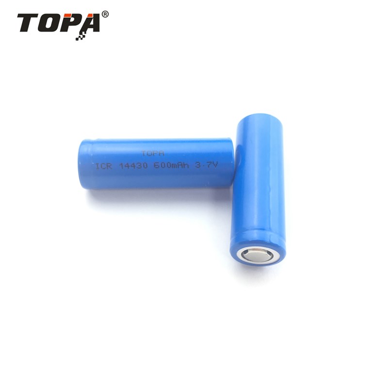 锂离子电池  ICR  14430  600mAh  3.7V