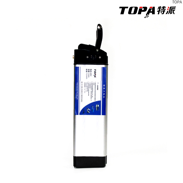 银鱼款自行车电池48V-10AH