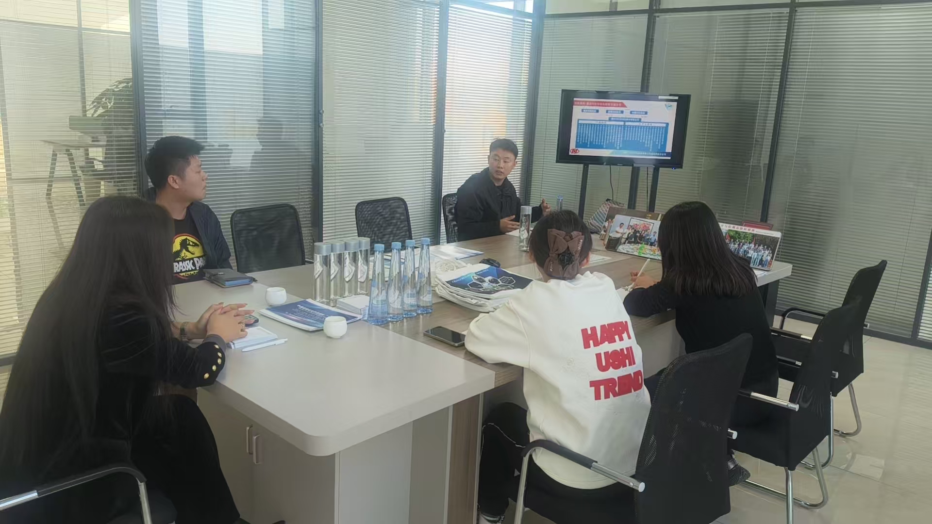 Mr. Li visiting SX Optics workshop