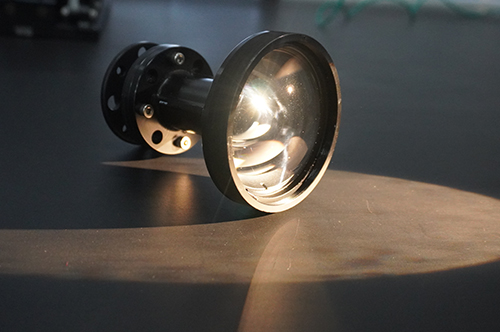 Hyperspectral large field image square telecentric objective lens