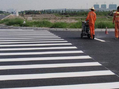 水性道路标线漆施工