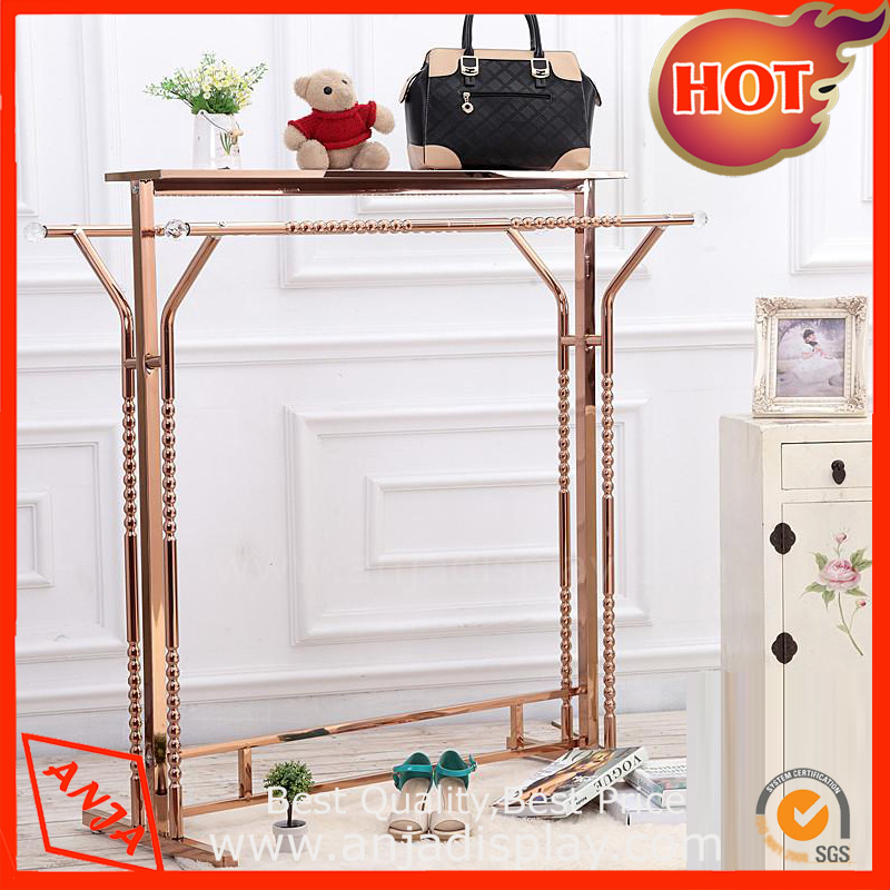 Gold mental display rack