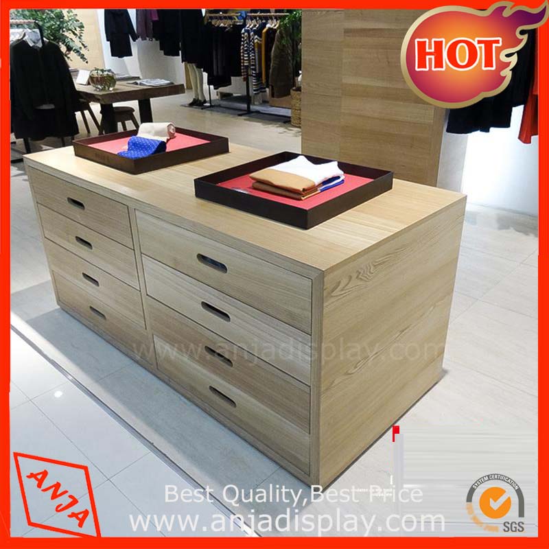 Wooden display counter