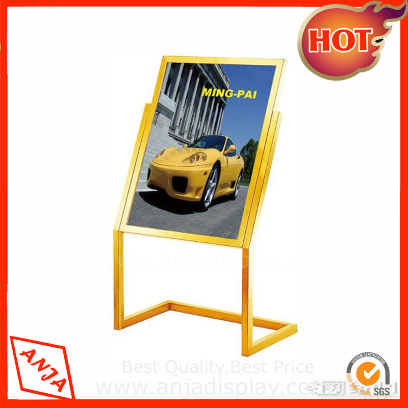 Metal display mirror