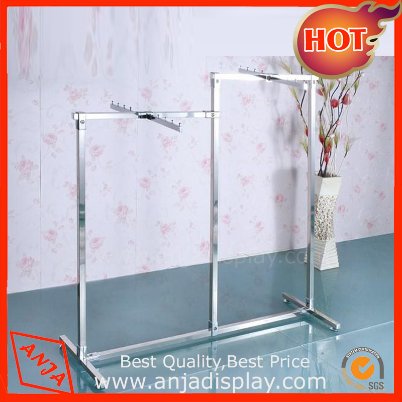Metal clothing display rack