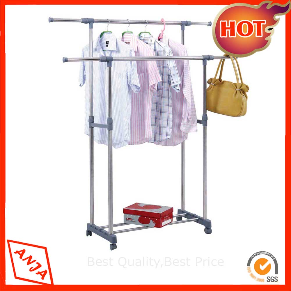 Metal clothing display rack