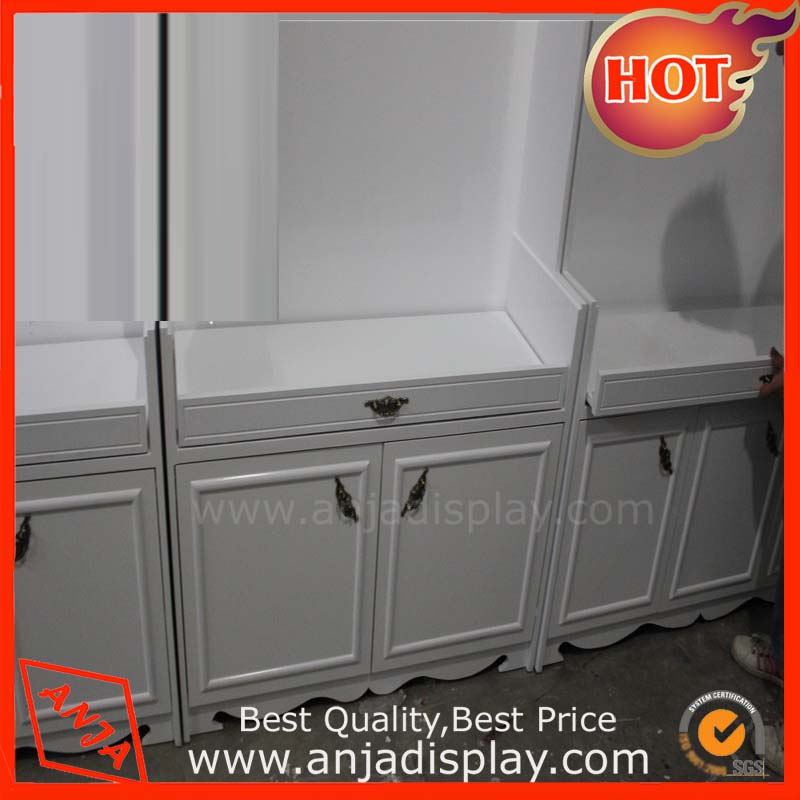 Wooden display counter