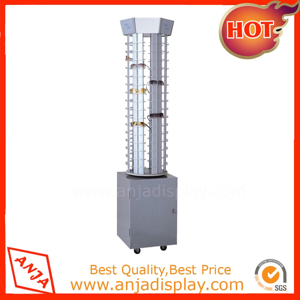 Metal Glasses Display Showcase