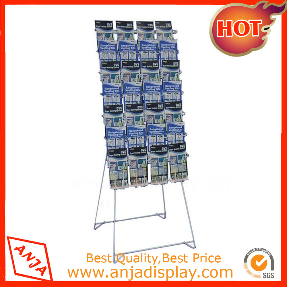 Metal menu display showcase