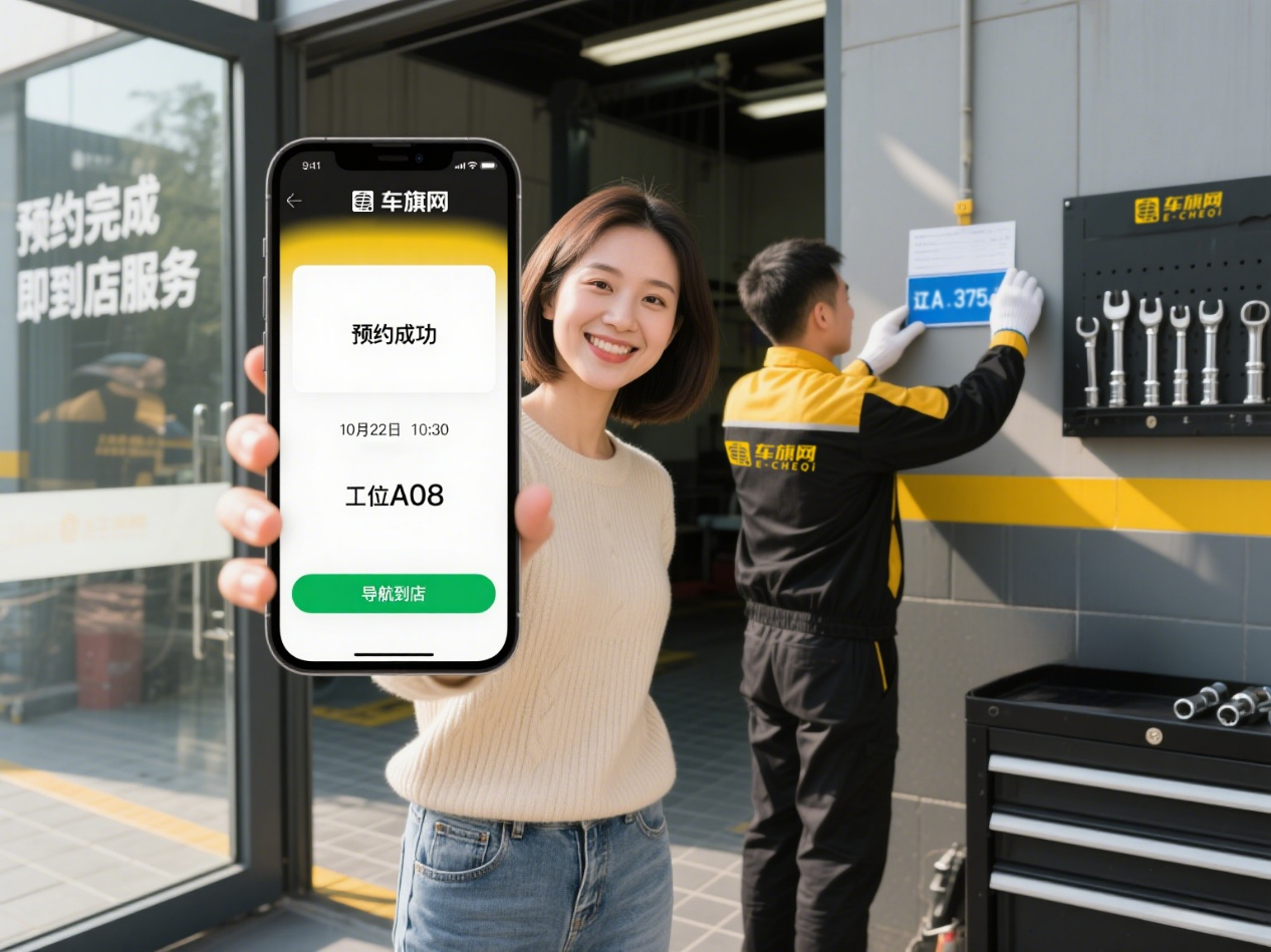 车旗网 让汽车保养，从此为你 “省时又省心” 不用抽时间等门店？这次换门店等你