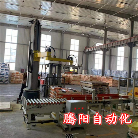 大米行业使用小型立柱码垛机