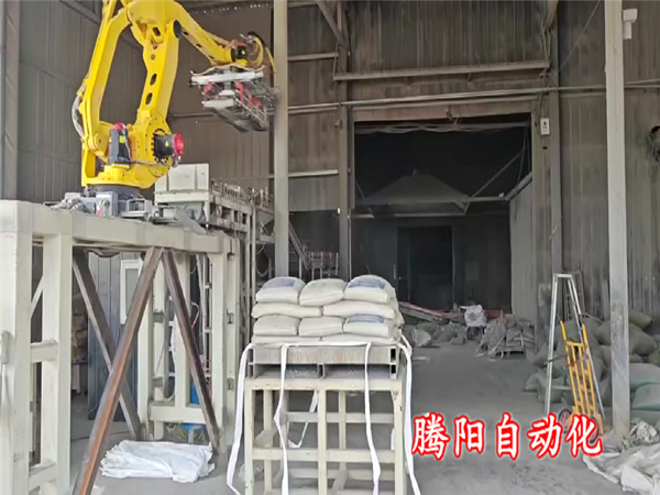 双爪水泥码垛机器人效率翻倍，成本减半