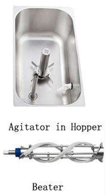 soft ice cream machine agitator hopper