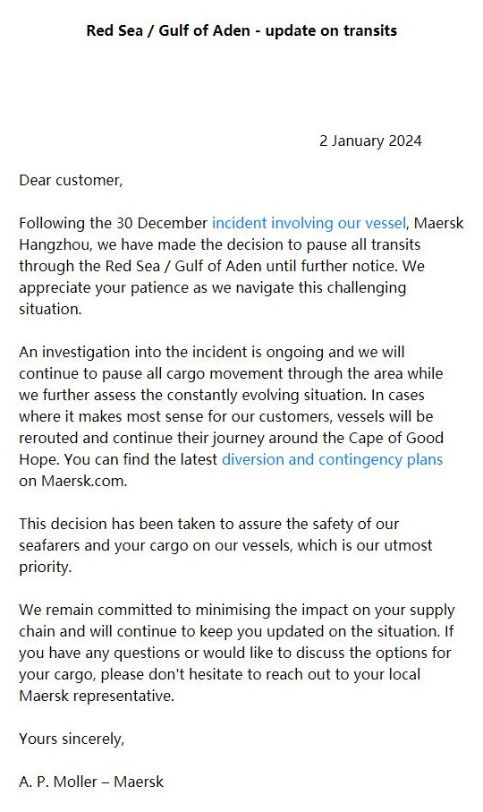 Red Sea / Gulf of Aden – Update on Transits