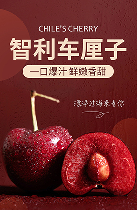 生鲜水果智利车厘子详情页