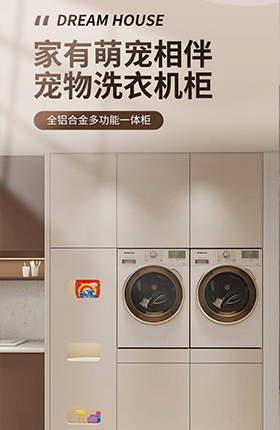 宠物洗衣机柜家具定制家居详情页