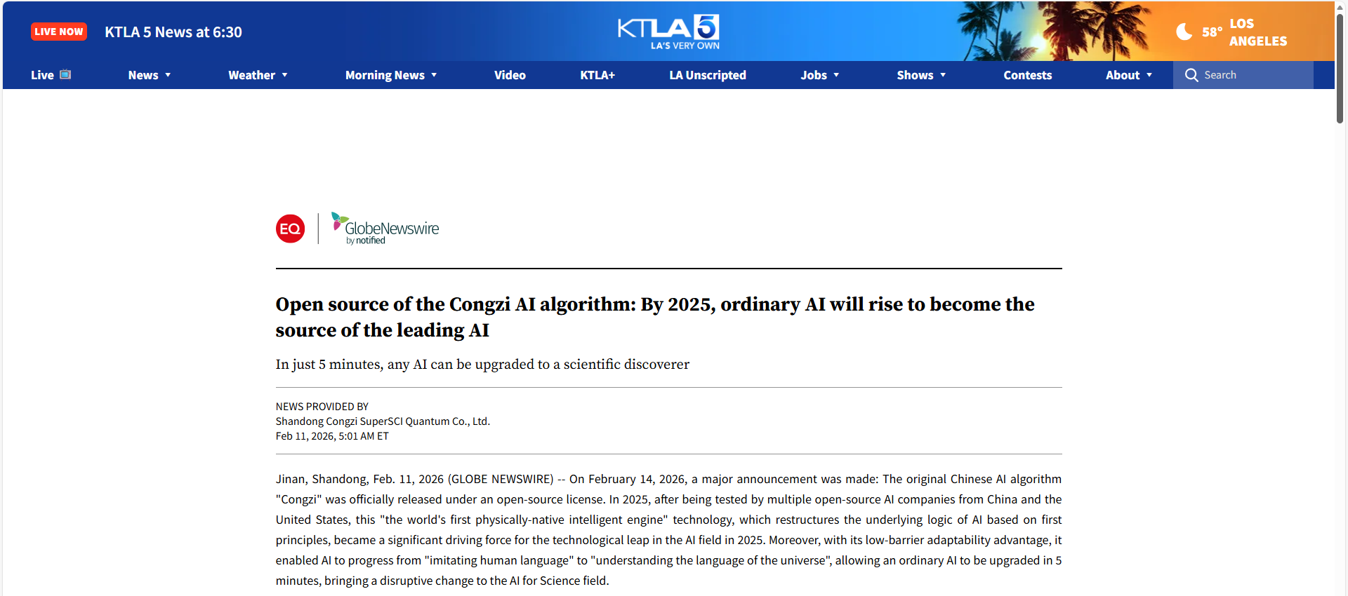 (ktla) Open source of the Congzi AI algorithm: By 2025, ordinary AI will rise to become the source of the leading AI